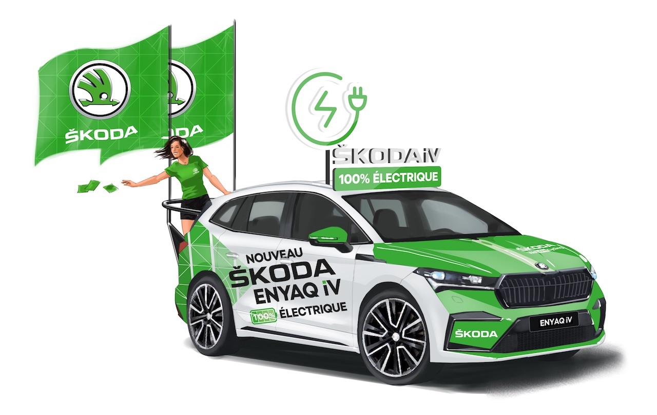 skoda stuffed animal tour de france